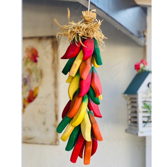 Artisan Handmade Other - Artisan Wood Chile Ristra~Santa Fe Style Decor